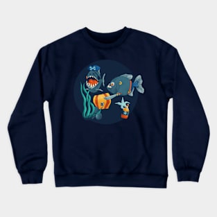 Pirate piranhas Crewneck Sweatshirt